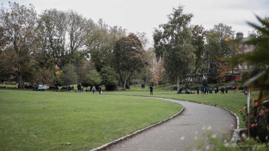 Merrion Square park in Dublin, a free thing to do.