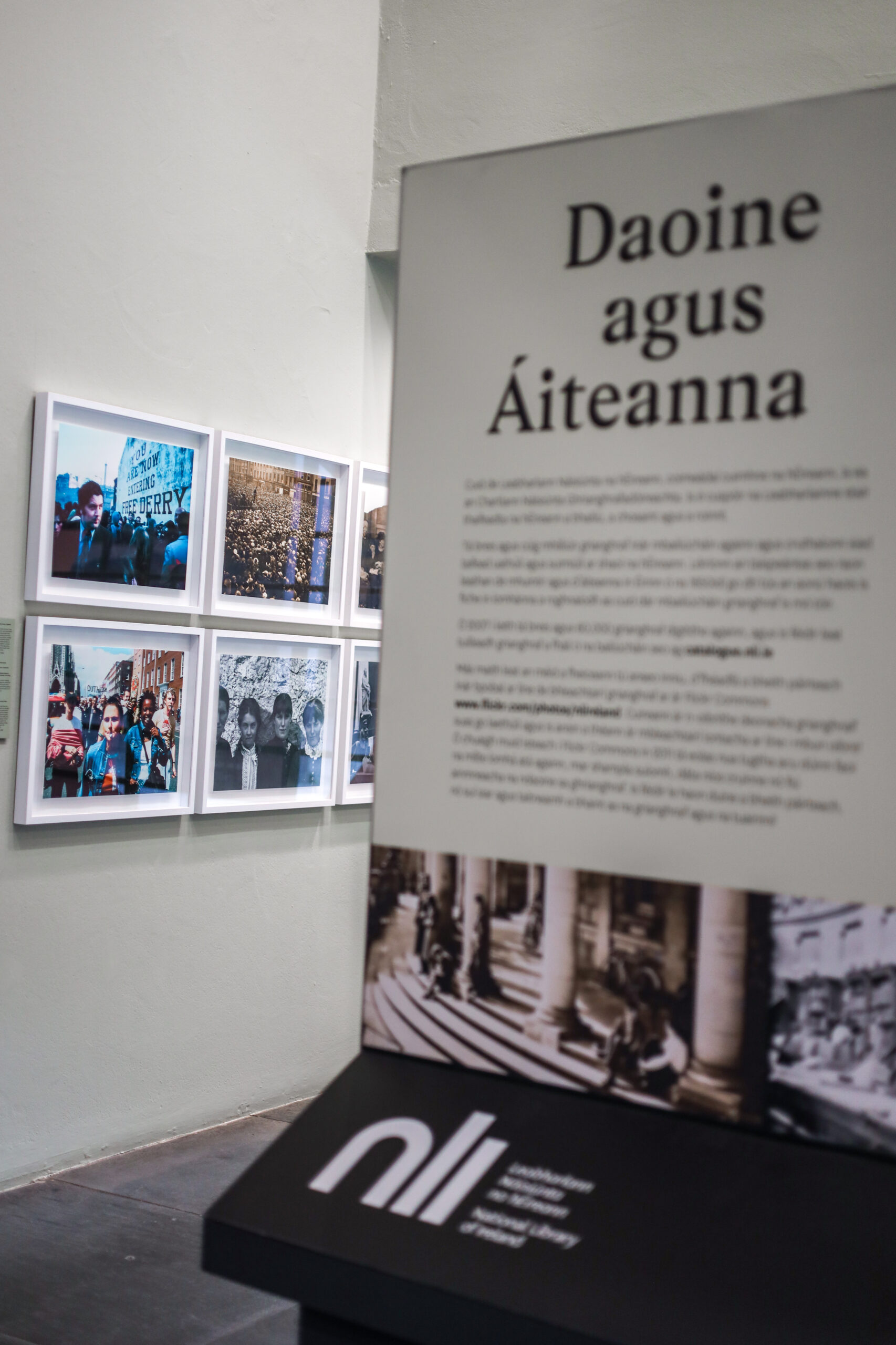 Dublin exhibition: "Daoine agus รiteanna" display at National Library of Ireland
