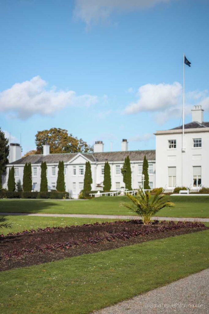 รras an Uachtarรกin, official residence of the President of Ireland, in Dublin.