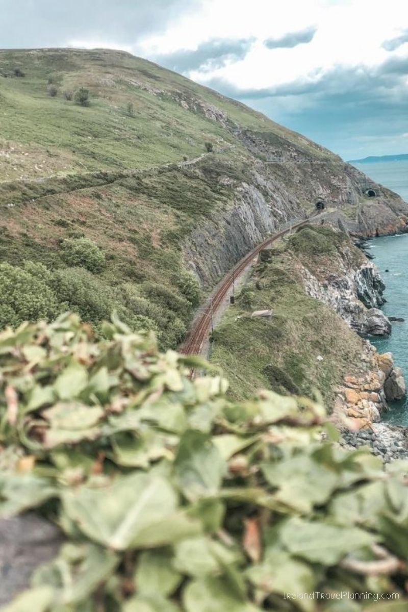 Coastal train tracks and tunnels near Dublin, a free Dublin attraction.