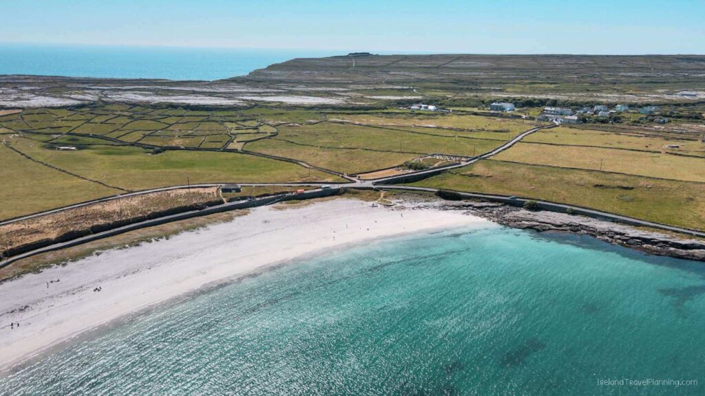 Kilmurvey Beach on Inis Mór, Aran Islands. A scenic view of one of the things to do on Inis Mór.