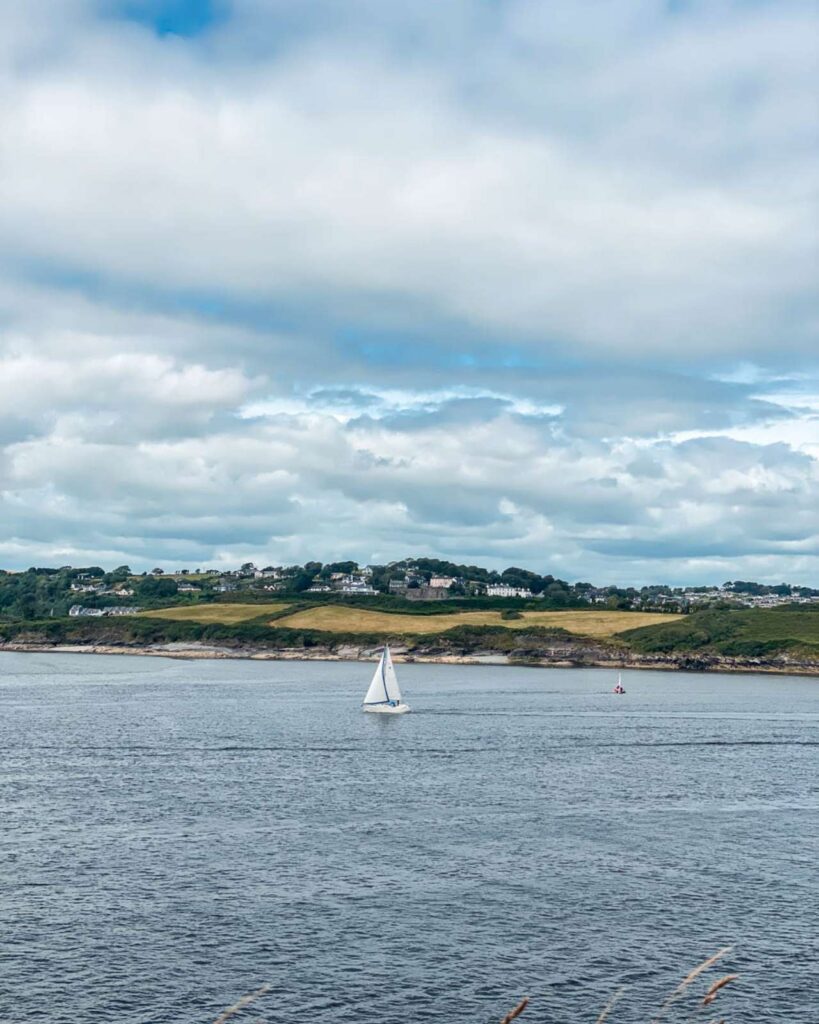 Ireland Coastal Views of a boat from a town called Kinsale