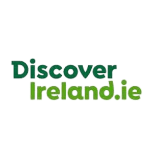 Discover Ireland logo in green, promoting travel planning.