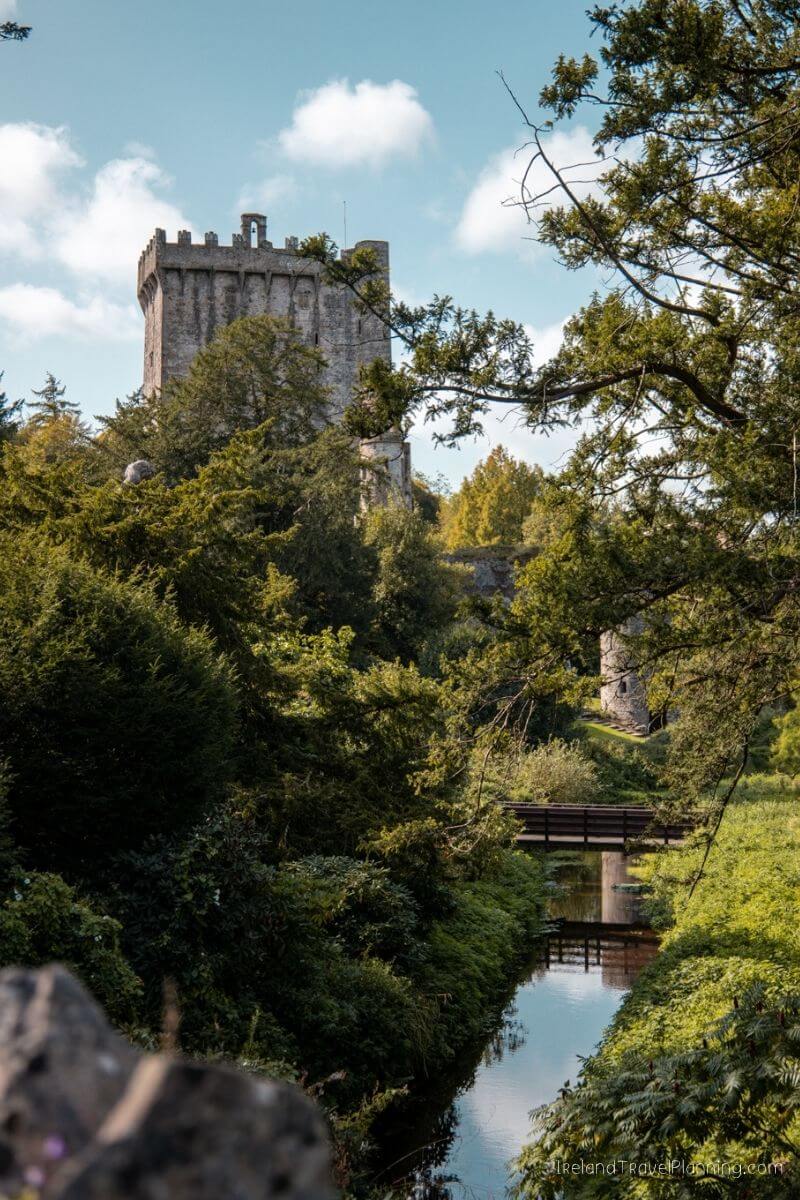 River and bridge leading to the historic Blarney Castle in Cork City