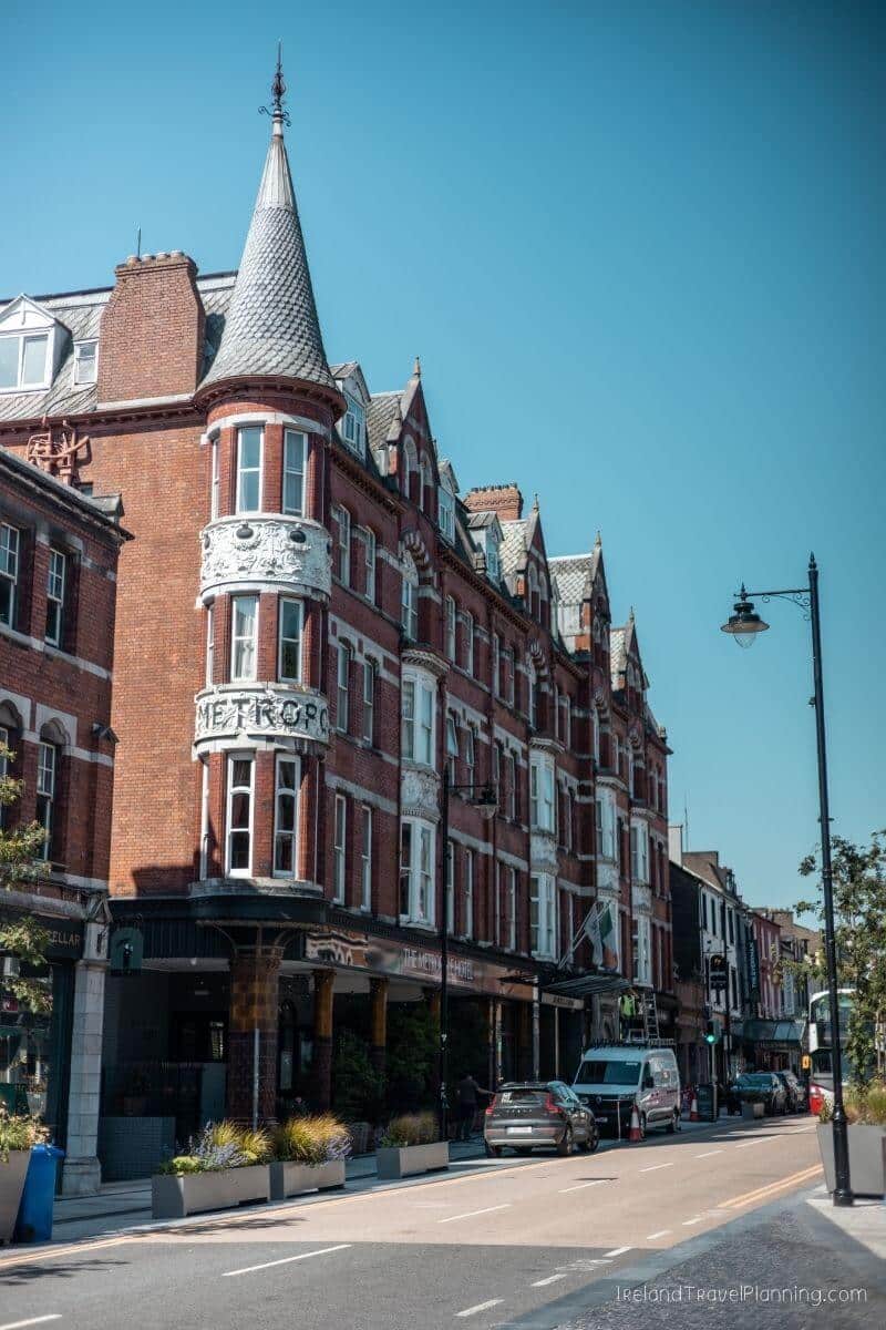 The Metropole Hotel in Cork City, a historic building with ornate architecture.