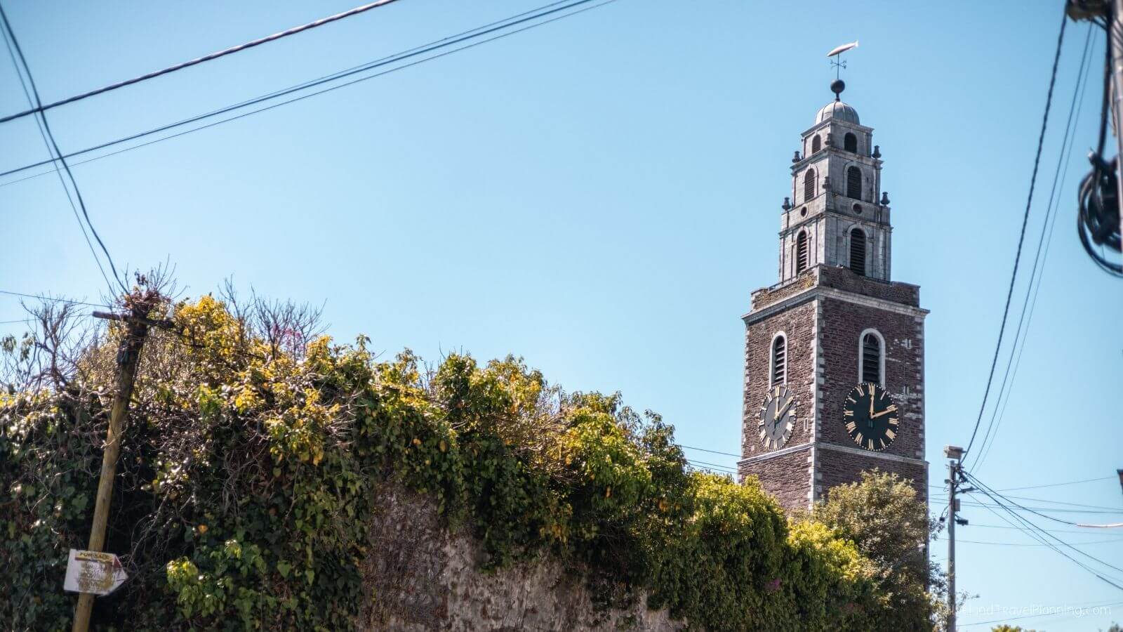 Shandon Church tower with clock, a landmark in Cork City.